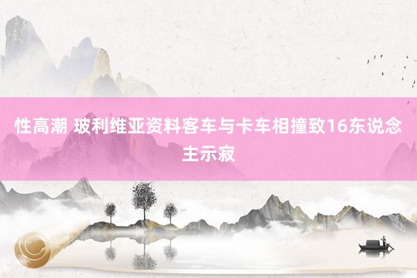 性高潮 玻利维亚资料客车与卡车相撞致16东说念主示寂