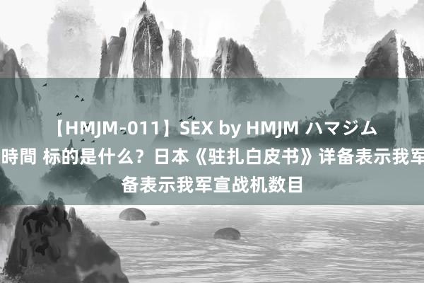 【HMJM-011】SEX by HMJM ハマジムベスト09 6時間 标的是什么？日本《驻扎白皮书》详备表示我军宣战机数目