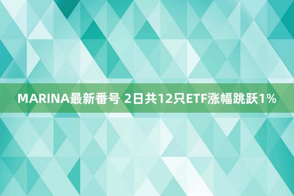 MARINA最新番号 2日共12只ETF涨幅跳跃1%