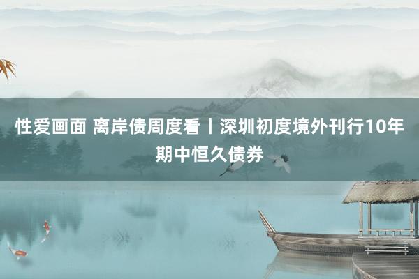 性爱画面 离岸债周度看丨深圳初度境外刊行10年期中恒久债券