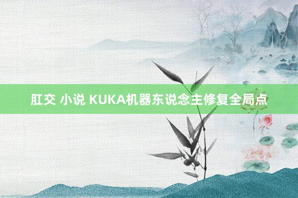 肛交 小说 KUKA机器东说念主修复全局点